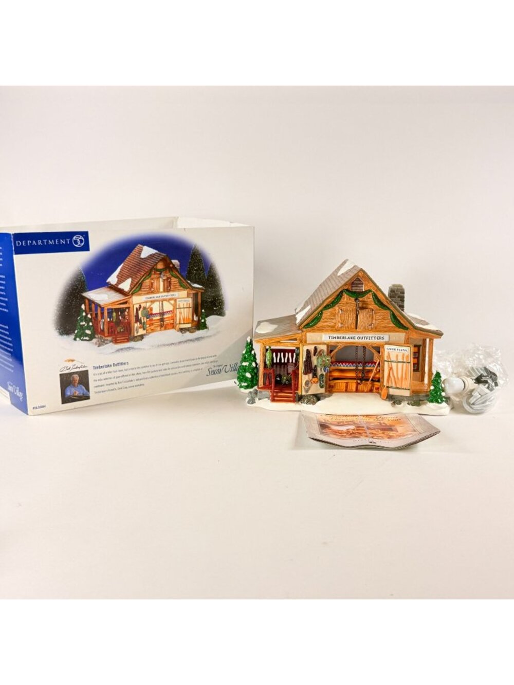 Vintage 2000 Dept 56 Timberlake Outfitters Snow Village Christmas Building 55054